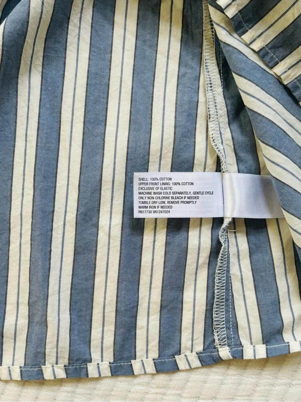 Universal Thread Women’s Pullover Maxi A-Line Dress Blue Striped Size XS NWT